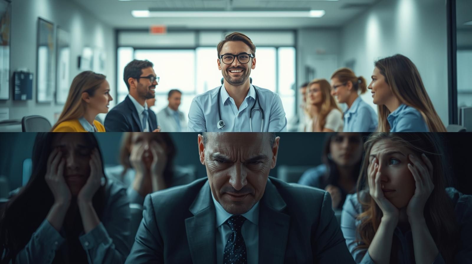 Diferença entre percepção do gestor e realidade do clima da equipe na clínica